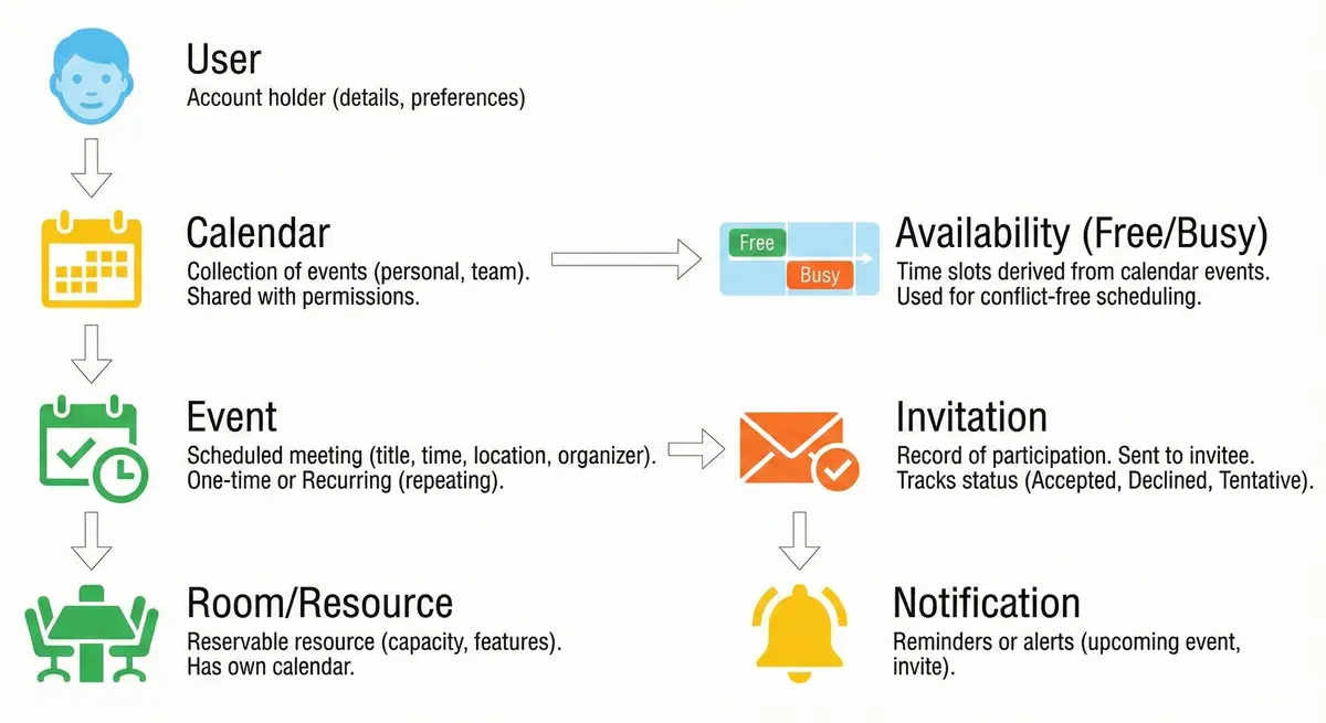 Google Calendar Key Entities
