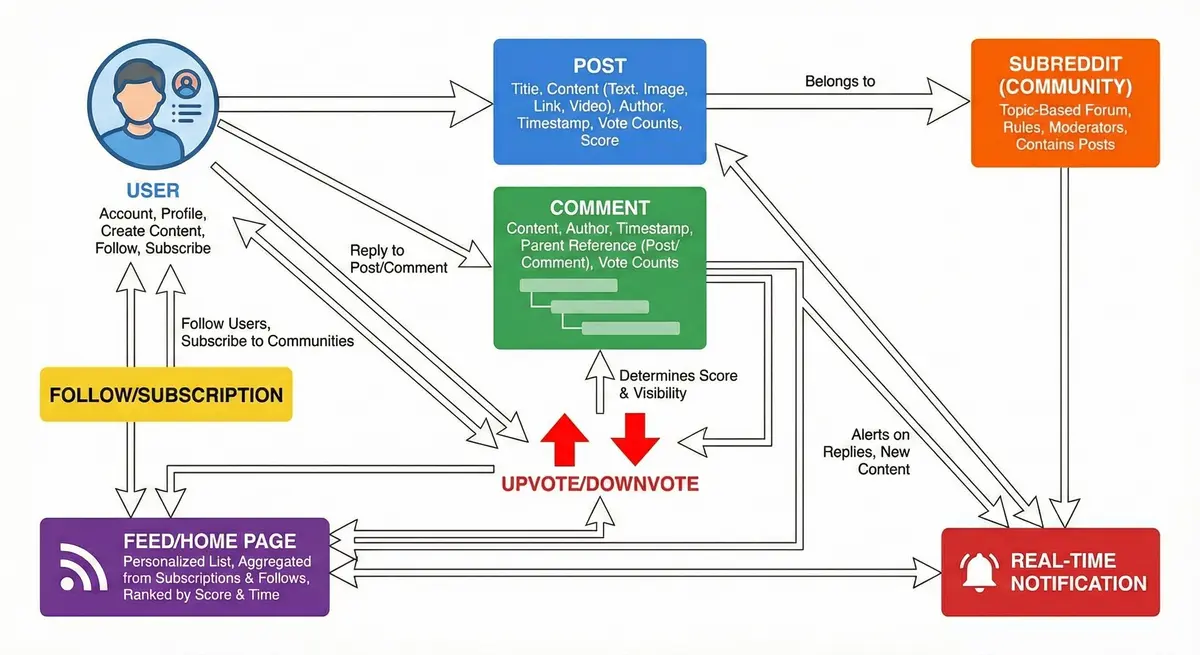 Reddit Key Entities